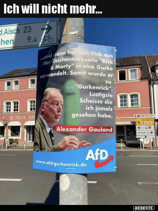 Ich will nicht mehr...