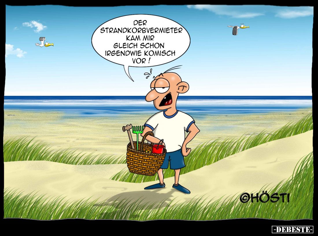 Der Strandkorbvermieter kam mir gleich schon irgendwie komisch vor!