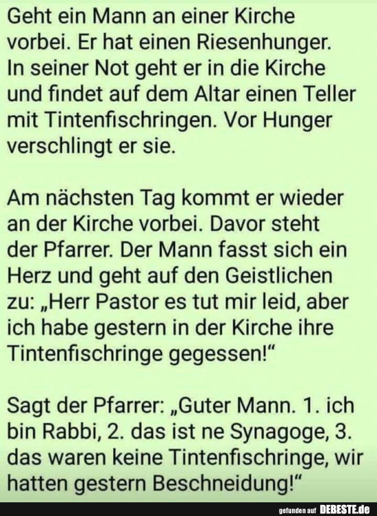 Geht ein Mann an einer Kirche vorbei.. - Lustige Bilder | DEBESTE.de