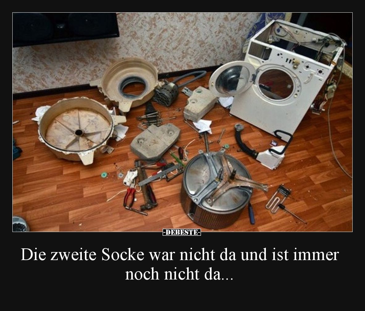 Die zweite Socke war nicht da und ist immer noch nicht da...