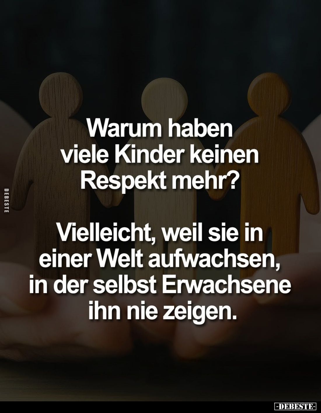 Warum haben viele Kinder keinen Respekt mehr?
Vielleicht, weil sie in einer Welt aufwachsen, in der selbst Erwachsene ihn ni...