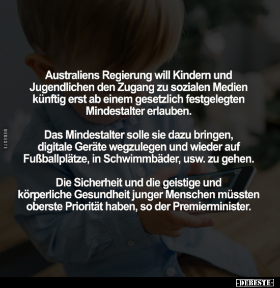 Australiens Regierung will Kindern.. - Lustige Bilder | DEBESTE.de