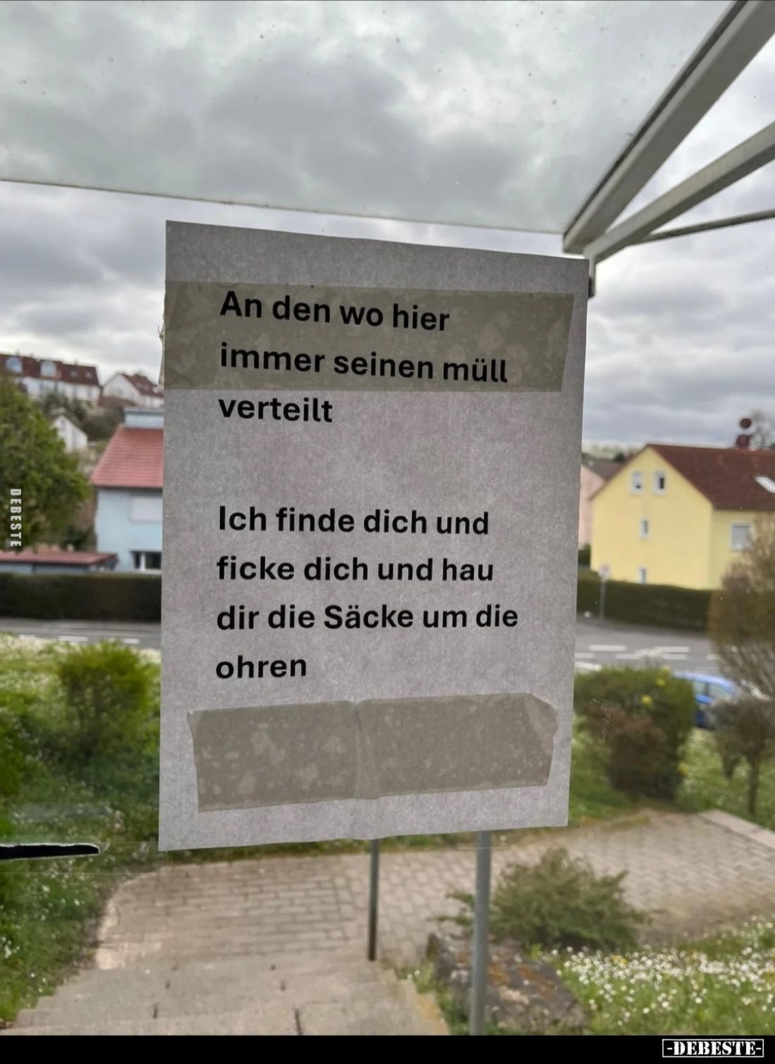 An den wo hier immer seinen Müll verteilt.. - Lustige Bilder | DEBESTE.de