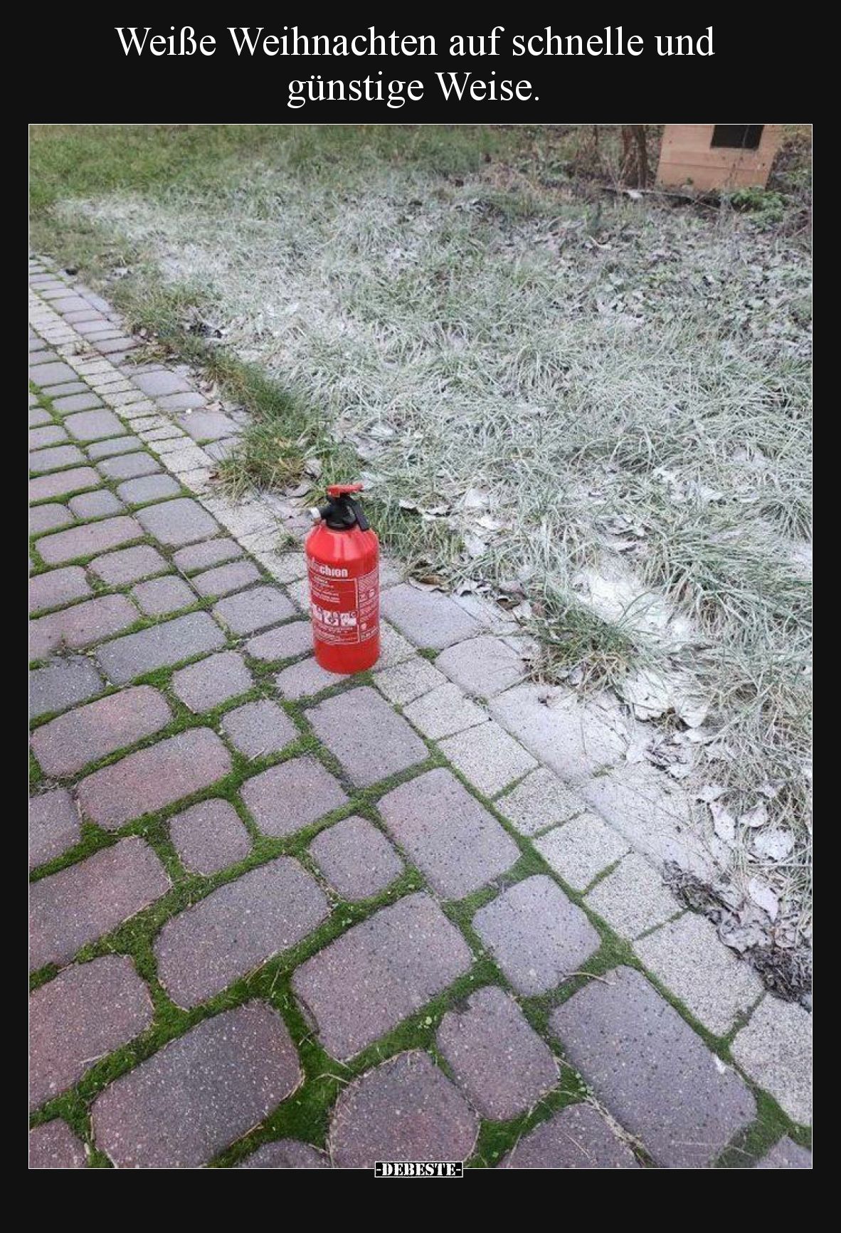 Weiße Weihnachten auf schnelle und günstige Weise.