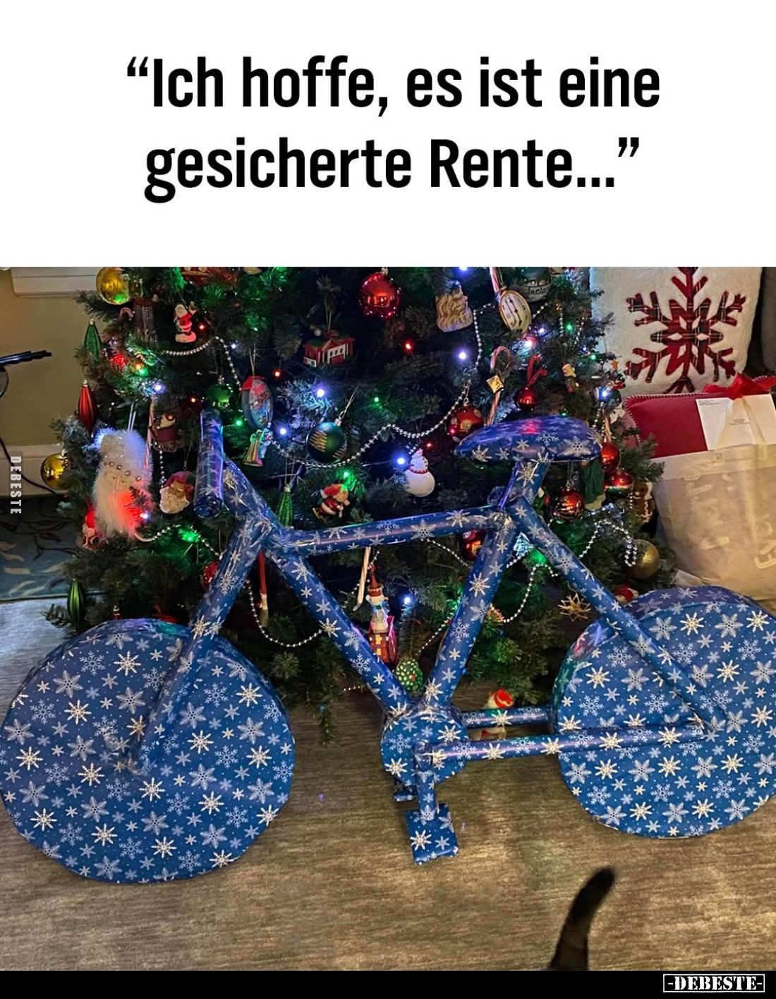 "Ich hoffe, es ist eine gesicherte Rente..."
