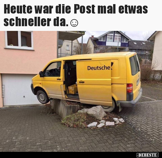 Heute war die Post mal etwas schneller da.☺.. - Lustige Bilder | DEBESTE.de