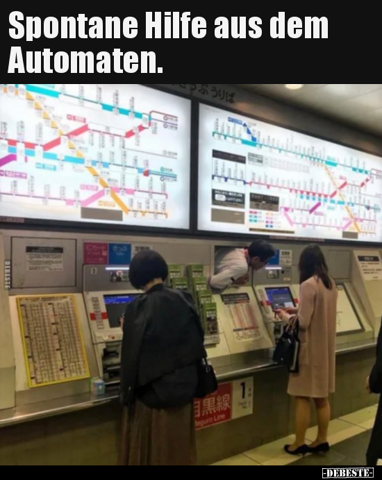 Spontane Hilfe aus dem Automaten...