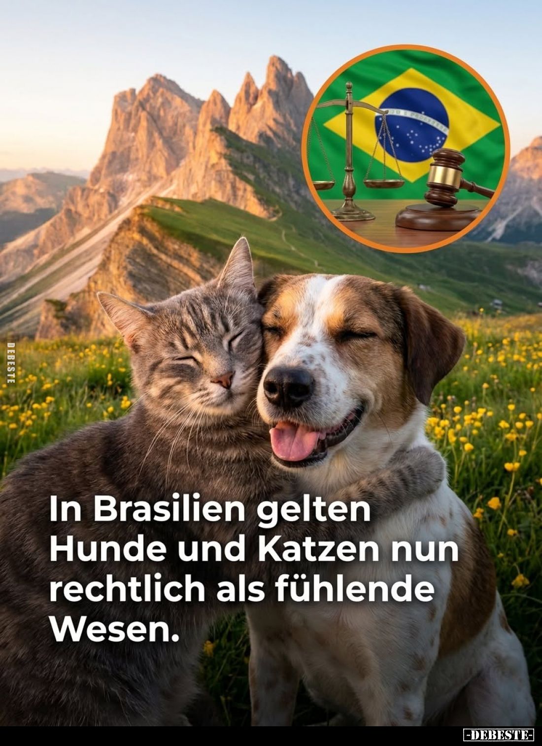 In Brasilien gelten Hunde und Katzen nun rechtlich als fühlende Wesen.