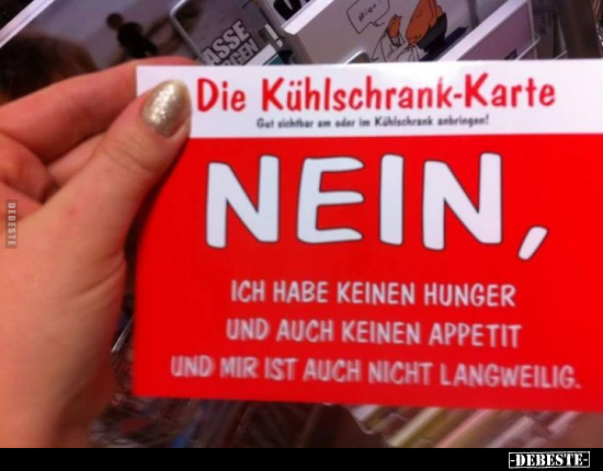 Die Kühlschrank-Karte.. - Lustige Bilder | DEBESTE.de