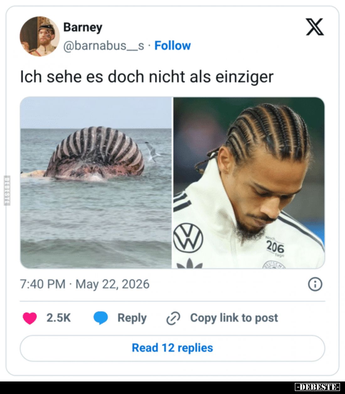 Ich sehe es doch nicht als einziger