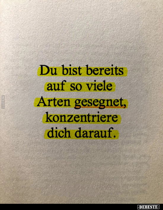 Du bist bereits auf so viele Arten gesegnet, konzentriere.. - Lustige Bilder | DEBESTE.de