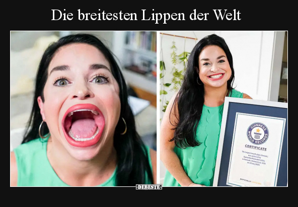 Die breitesten Lippen der Welt.. - Lustige Bilder | DEBESTE.de
