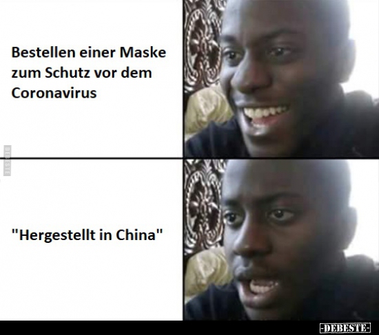 Bestellen einer Maske zum Schutz vor dem..
