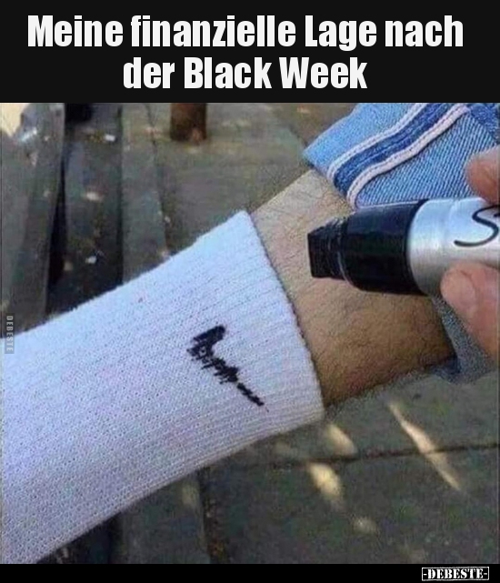 Meine finanzielle Lage nach der Black Week..