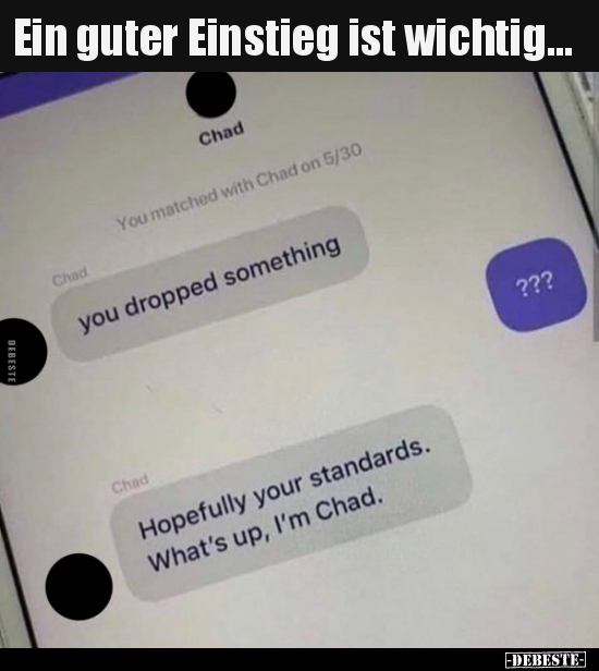 Ein guter Einstieg ist wichtig...