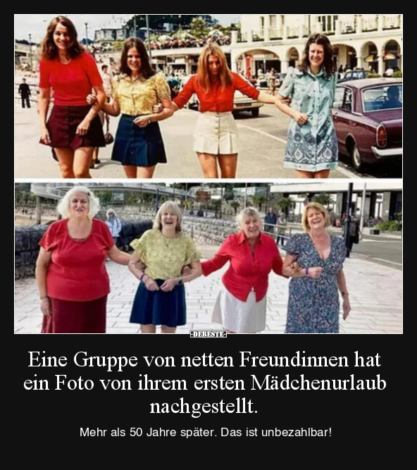 Eine Gruppe von netten Freundinnen hat ein Foto von ihrem.. - Lustige Bilder | DEBESTE.de