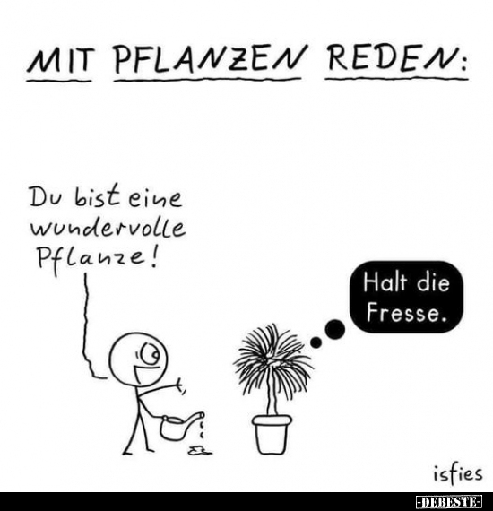 Mit Pflanzen reden: Du bist eine wundervolle.. - Lustige Bilder | DEBESTE.de
