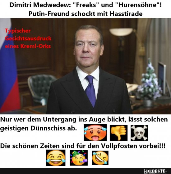 Putins Ober-Ork hat die Hosen voll - Lustige Bilder | DEBESTE.de