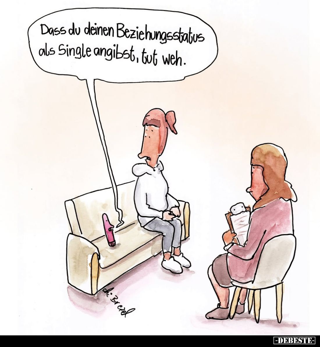 Dass du deinen Beziehungsstatus als Single angibst, tut weh.