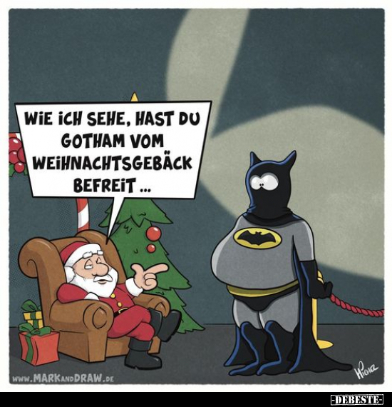 Wie ich sehe, hast du Gotham vom Weihnachtsgebäck.. - Lustige Bilder | DEBESTE.de