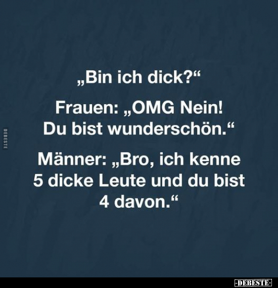 "Bin ich dick?".. - Lustige Bilder | DEBESTE.de