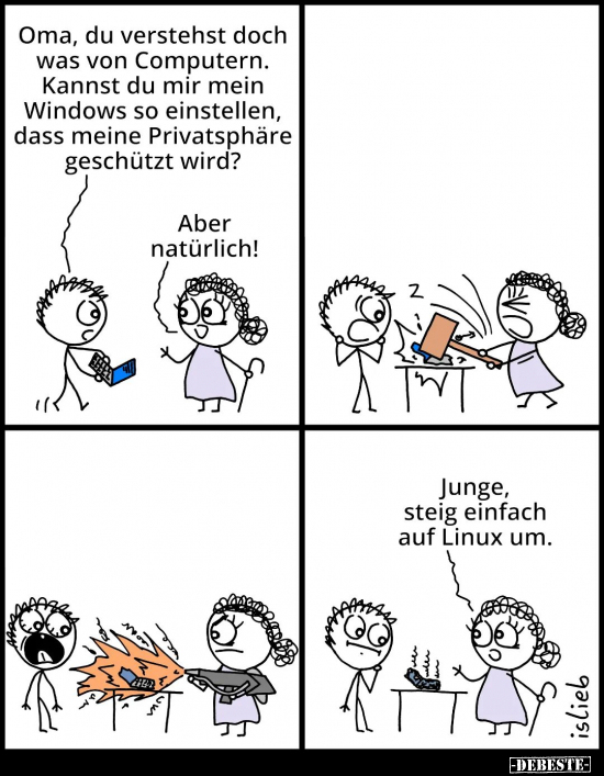 Oma, du verstehst doch was von Computern.. - Lustige Bilder | DEBESTE.de