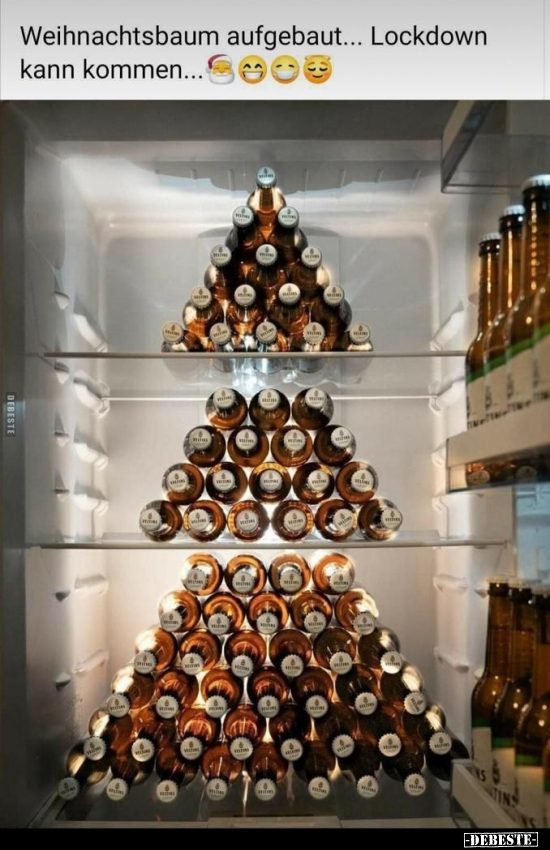 Weihnachtsbaum aufgebaut... Lockdown kann kommen... - Lustige Bilder | DEBESTE.de