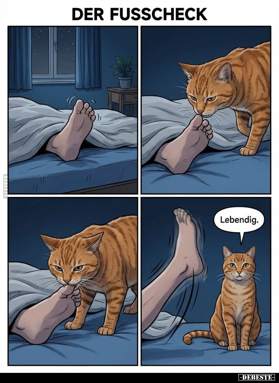 Der Fußcheck.
Lebendig.