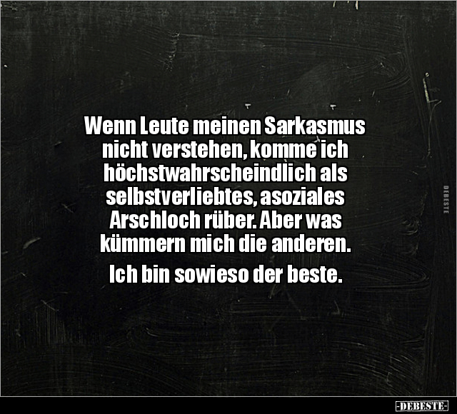 Wenn Leute meinen Sarkasmus nicht verstehen.. - Lustige Bilder | DEBESTE.de