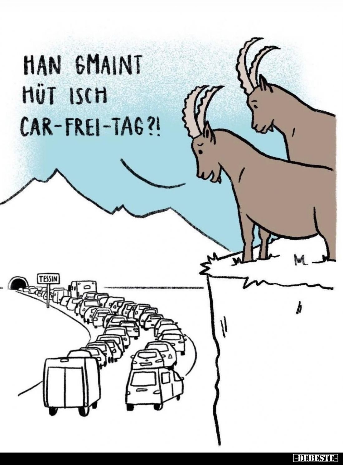 Han gmaint hüt isch Car-Frei-Tag?!.. - Lustige Bilder | DEBESTE.de