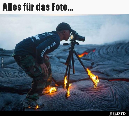 Alles für das Foto...