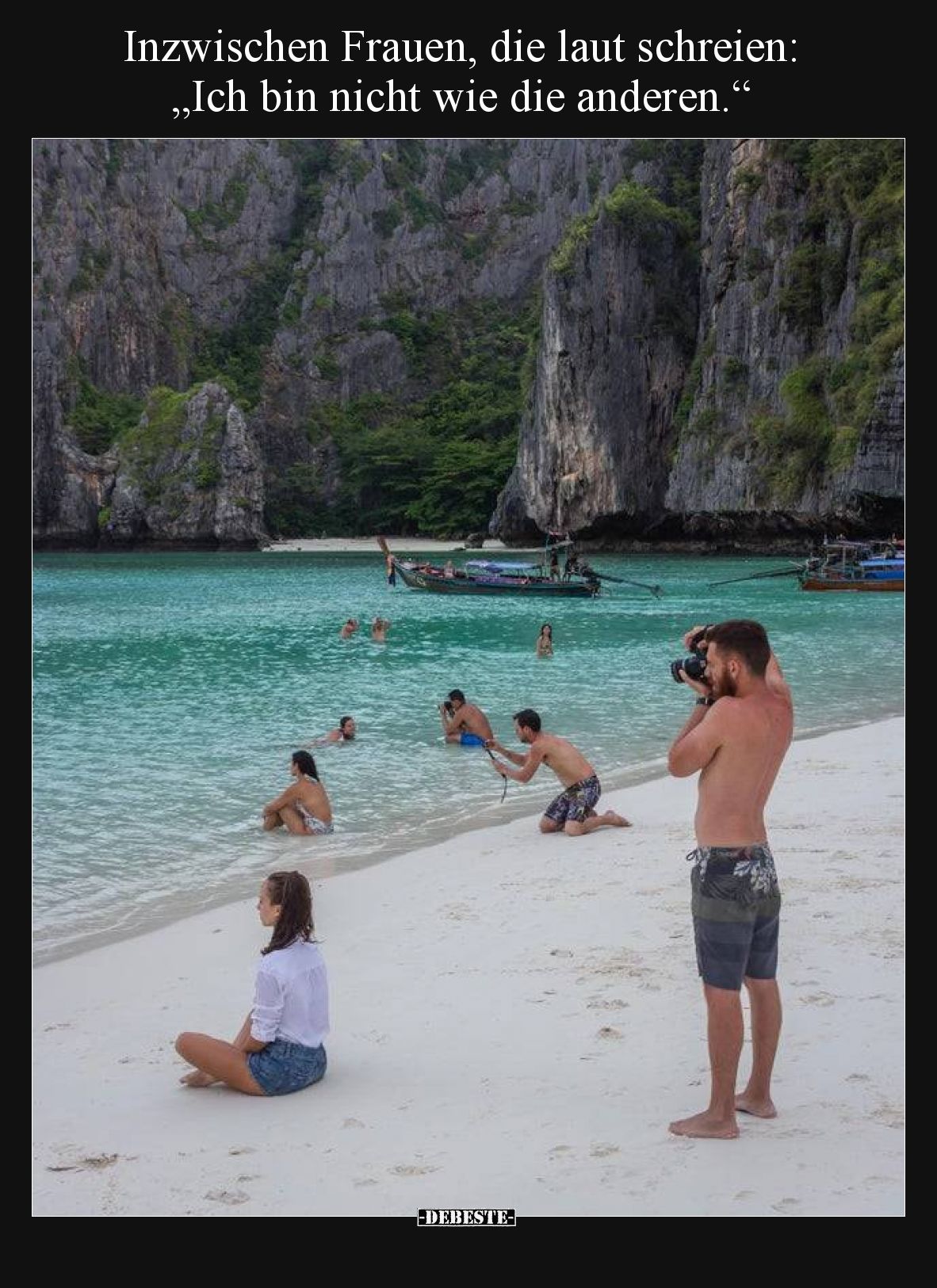 Inzwischen Frauen, die laut schreien: „Ich bin nicht wie die anderen.“