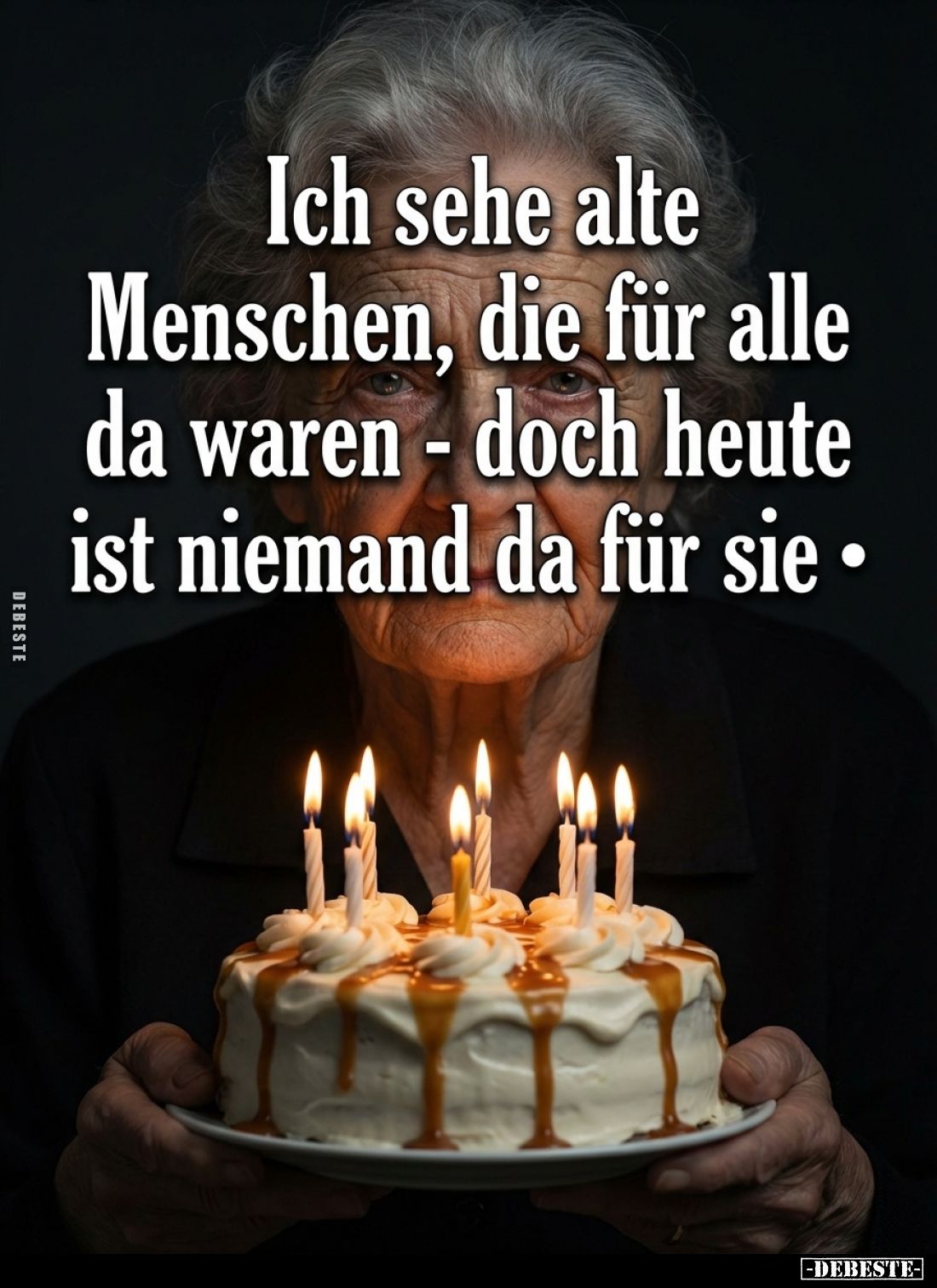 Ich sehe alte Menschen, die für alle da waren - doch heute ist niemand da für sie..