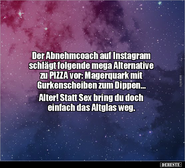 Der Abnehmcoach auf Instagram schlägt folgende mega.. - Lustige Bilder | DEBESTE.de