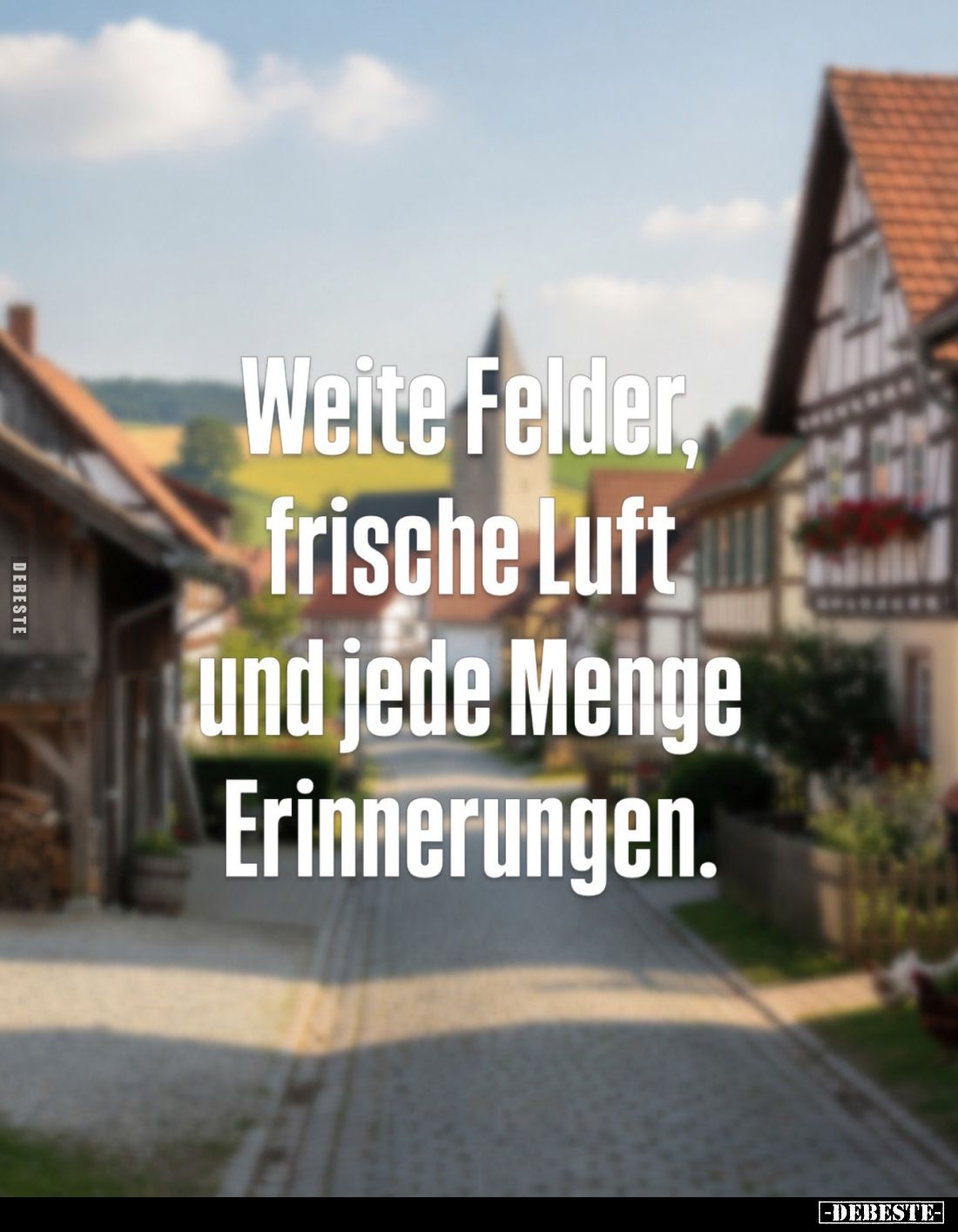 Weite Felder, frische Luft und jede Menge Erinnerungen.