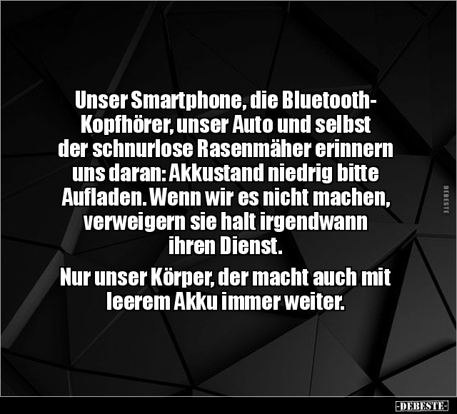Unser Smartphone, die Bluetooth-Kopfhörer, unser Auto und.. - Lustige Bilder | DEBESTE.de
