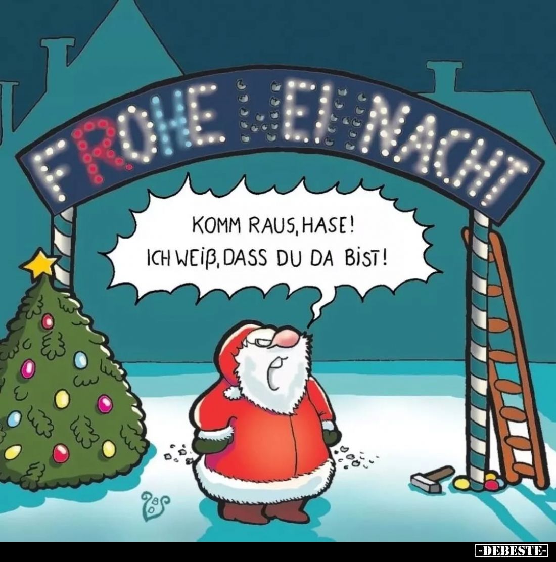 Komm raus, Hase! Ich weiss, dass du da bist!