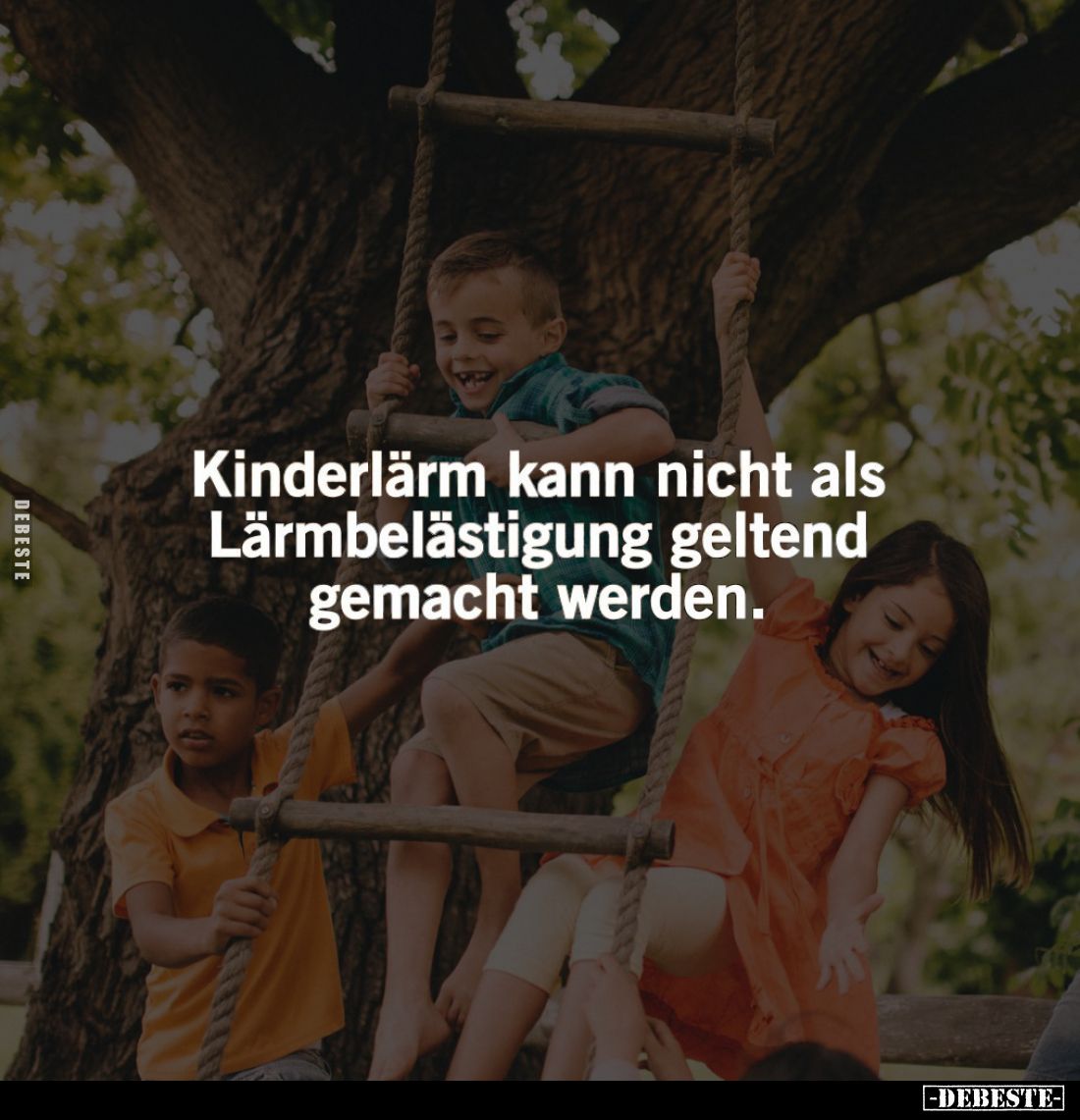 Kinderlärm kann nicht als Lärmbelästigung geltend gemacht werden.