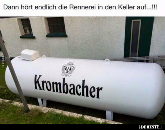 Dann hört endlich die Rennerei in den Keller auf...!! - Lustige Bilder | DEBESTE.de