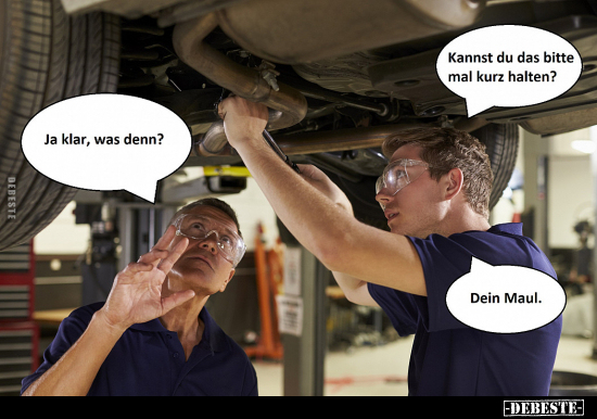 Kannst du das bitte mal kurz halten?..