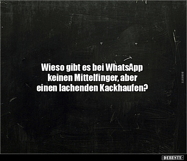 Wieso gibt es bei WhatsApp keinen Mittelfinger, aber.. - Lustige Bilder | DEBESTE.de