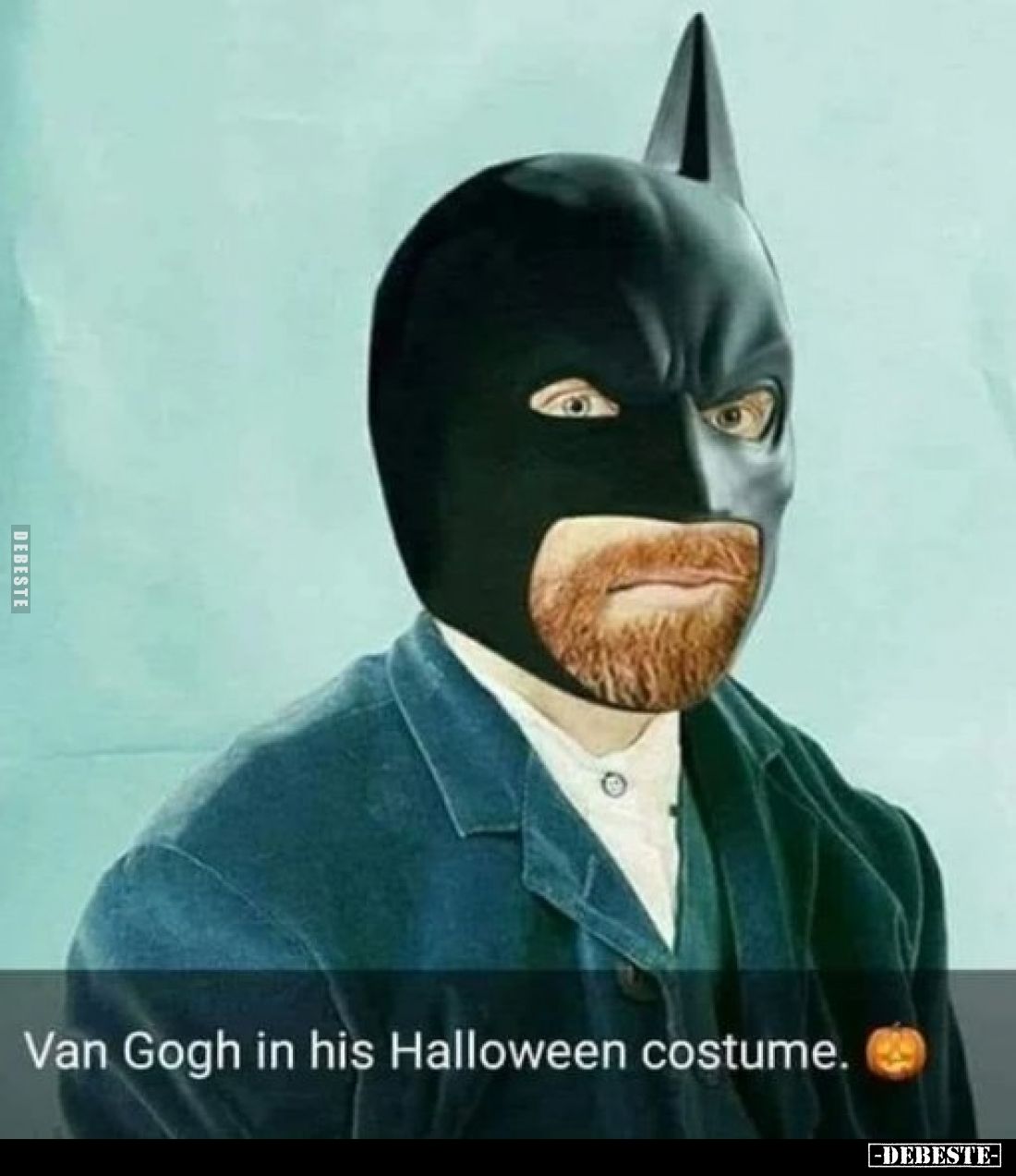 Van Gogh in his Halloween costume.