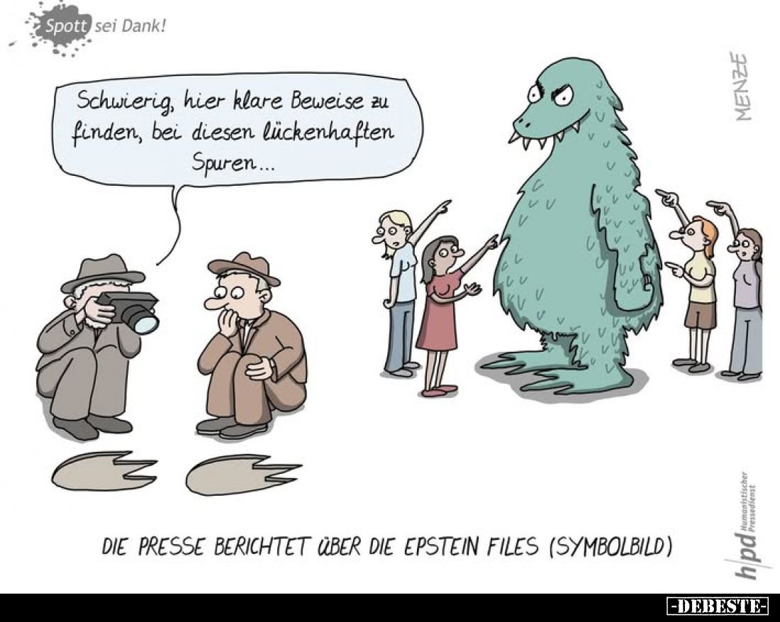 Die Presse berichtet über die Epstein Files (Symbolbild)
-
Schwierig, hier klare Beweise zu finden, bei diesen lückenhaften...