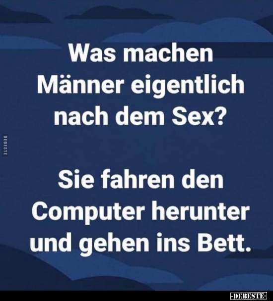 Was machen Männer eigentlich nach dem...