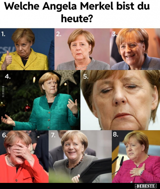 Welche Angela Merkel bist du heute?.. - Lustige Bilder | DEBESTE.de