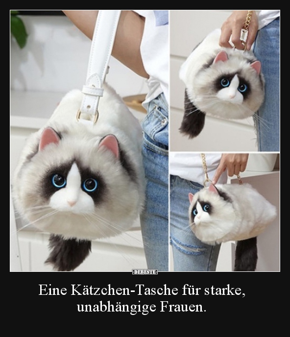 Eine Kätzchen-Tasche für starke, unabhängige Frauen...