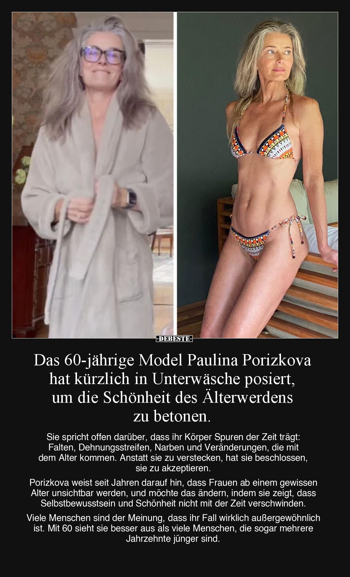 Das 60-jährige Model Paulina Porizkova hat kürzlich in.. - Lustige Bilder | DEBESTE.de