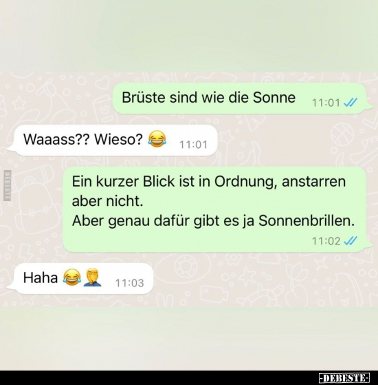Brüste sind wie die Sonne