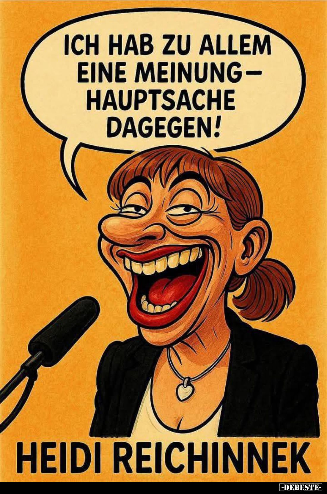 Heidi Reichinnek. - Ich hab zu allem eine Meinungshauptsache dagegen!