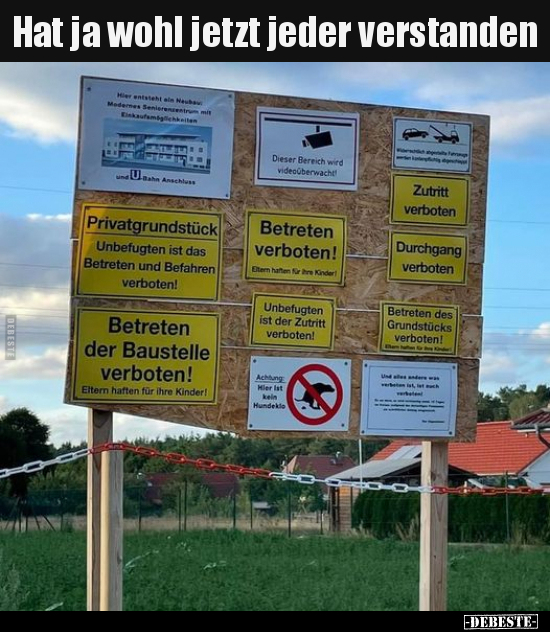 Hat ja wohl jetzt jeder verstanden..